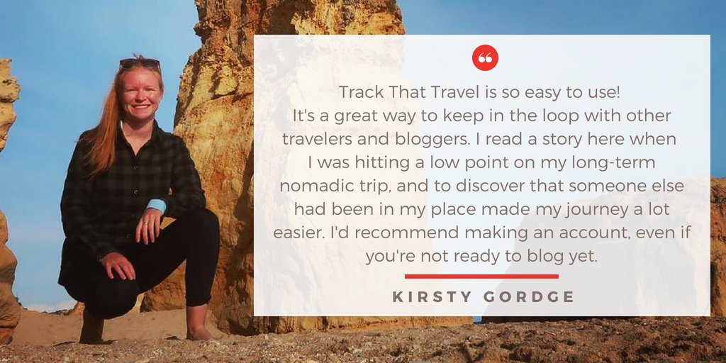 TrackThatTravel's tweet photo. Thank you Kirsty Gordge and yes, you just nailed it! Track That Travel is not just a travel blogging platform but it's a community where people can connect and help each other to make traveling a lot easier.

#TrackThatTravel #MyTravelStory #FreeTravelBlog https://t.co/Urn4wRdRI6