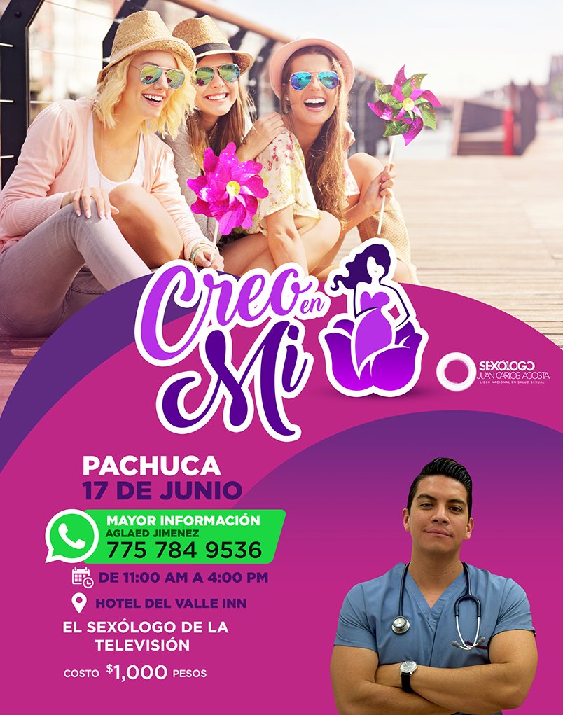 Sexologo_Acosta's tweet photo. 🌷Te invito a mi taller: “Creo en mí”,🌷
 
 💕👑Es una oportunidad especial para trabajar tu amor propio, tu autoestima y tu valor como mujer, aprendiendo a amarnos y a sacarle el máximo provecho a todas nuestras capacidades.👑💕
 
☎️Informes con Aglaed Jiménez  775 784 9536 https://t.co/v48E4hXMbw