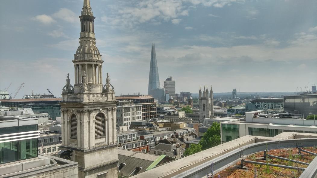 AndersHanson's tweet photo. Felt inspired by @ESgloballaw's 8th floor roof garden at its London HQ thanks to #OGSW2018 with a green roof, fruit, vegetable and herb gardens and its beehives. Plus some great views. Really glad I had the chance to see it https://t.co/JdSE3AsfJc https://t.co/00xMYhNs66