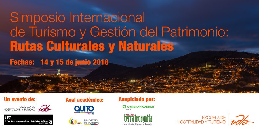Estamos a poco días del Simposio Internacional de Turismo y Gestión del Patrimonio: Rutas Culturales y Naturales de nuestra encantadora ciudad. Te esperamos del 14 al 15 de junio, inscríbete aquí▶️ goo.gl/3rLVcP
@UDLAQuito . #TuHistoriaComienzaEnQuito