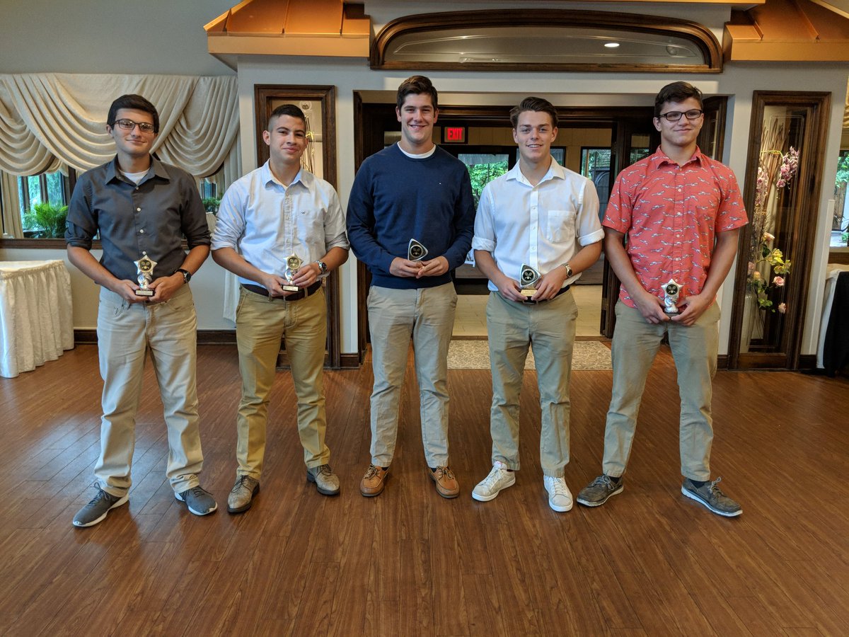 WDHSTennis's tweet photo. Congratulations to Dan, Kyle, Tyler, Andrew, and Corey for being honored at tonight's SJTCA banquet! #WDBT https://t.co/YWp8jqExLn