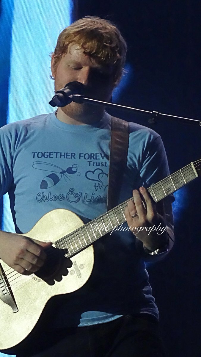 justmeinnit's tweet photo. .@edsheeran wore a #togetherforevertrust shirt on stage tonight in support of the trust that was set up in memory of Chloe and Liam after the Manchester terror attack https://t.co/njgL3sTC7w
