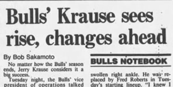 BullsHistory's tweet photo. âI donât want to have any more .500 seasonsâ. Michael Jordanâs direct quote after being swept from the playoffs on April 28, 1987 by Boston.
The 1987 offseason for the #Bulls would be arguably the most significant in franchise history. #NB87 #NB88 https://t.co/qCNPfWausQ
