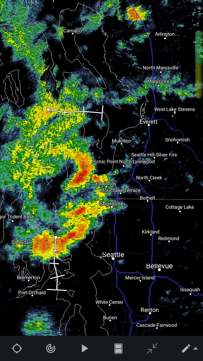 Snohomish Co Scanner on Twitter "A vigorous storm cell about to move