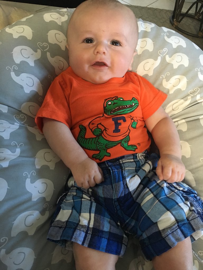 cartjac's tweet photo. @UF Raising a future Gator! #GoGators https://t.co/q6DqzlzG2C