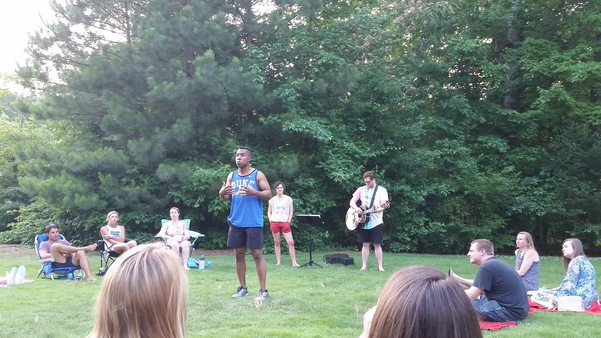 MarketGuru711's tweet photo. Worship and a lesson tonight with @get_hope Young Pros in Cary. #GodisGood #YoungPros https://t.co/EOPLSlFFY3