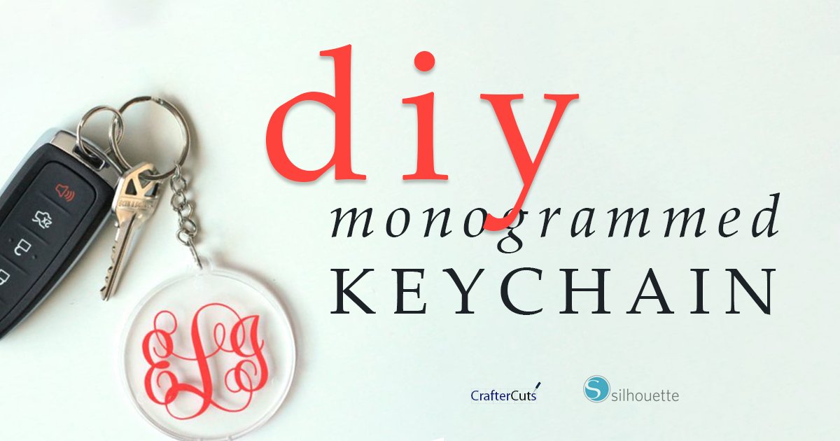 CrafterCuts's tweet photo. Looking for a fun, customized #gift for someone you love? Head over to the #CrafterCuts blog and follow this simple project: #DIY Monogrammed Keychains! Craft Now: https://t.co/IoeQQrnBO1 #handmadegift #silhouettecameo3 #cameo3 https://t.co/rJWvBHsnWY