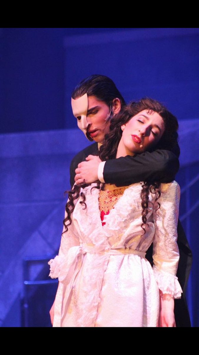 leanneroon's tweet photo. Me as Christine &amp; Riley Guers as Phantom in my high school’s POTO!! #TonyDreaming https://t.co/JDyZIEYVTj