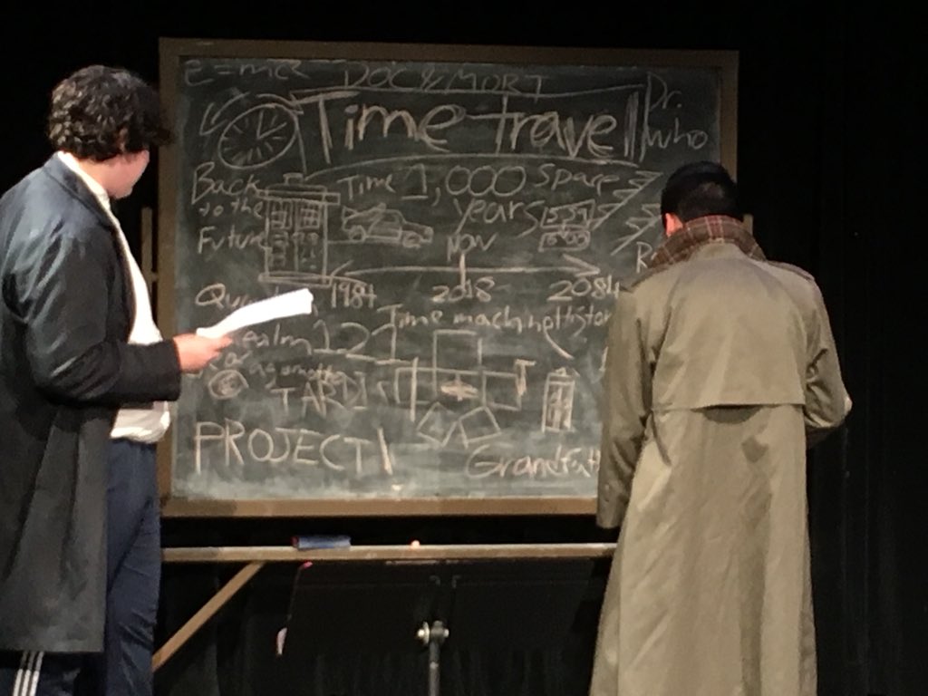 DavidDaly57's tweet photo. My @DylanDalyRocks a 10th grader, wrote, acted and Directed his own play Time Travel by Dylan Daly at #wphs aka #WhitePlainsHighSchool. This was 5 nights ago in the little theatre. So proud of him #tonydreaming #tony2018 #TonyAwards2018 #tony https://t.co/m2vMbF3xXQ