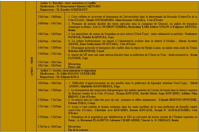 charleskolou's tweet photo. Le #Colloque en hommage du Prof #AKIBODE s'ouvre ce matin à @UniversitedeLom. Vous êtes attendu au #GeoconfLome2018, organisé par le laboratoire #LARDYMES, le @Geo_Univlome et #UniversitéDeLomé. Ci-dessous le programme du J1 @ZoulGbele @faoussiatou_maf @KoffiAdjalo @denistangou https://t.co/e1hCNs8gEi