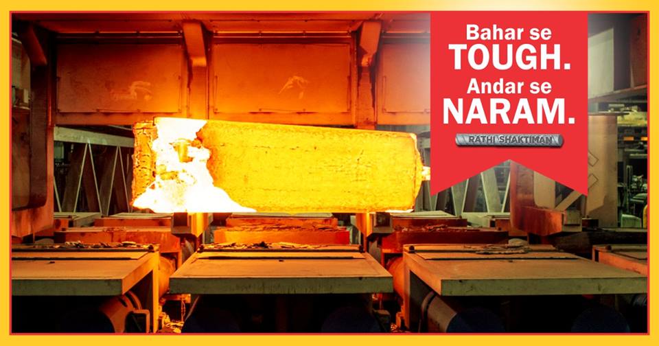 RathiSteelbars's tweet photo. The unique Thermo-Mechanical Treatment of Rathi Shaktiman Steel Bars makes its outer core really hard. However, the inside is allowed to cool to get it tempered. This process provides Rathi Steel Bars high ductility. #Steel_Bars_ka_MahaRathi! https://t.co/wuJQIKssAg