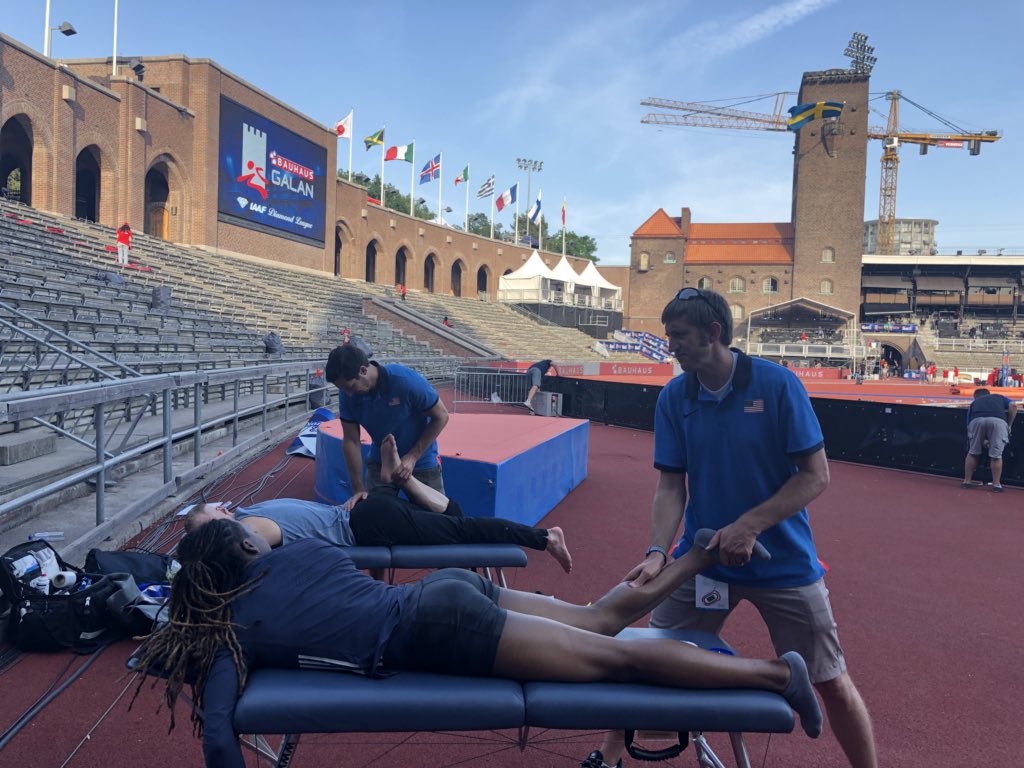 atrainer911's tweet photo. Great experience @Diamond_League #DNgalan supporting @usatf Athletes with @nabhansportsmed @tylerjaynoble @DefiningSports https://t.co/6BJ78dnVtz