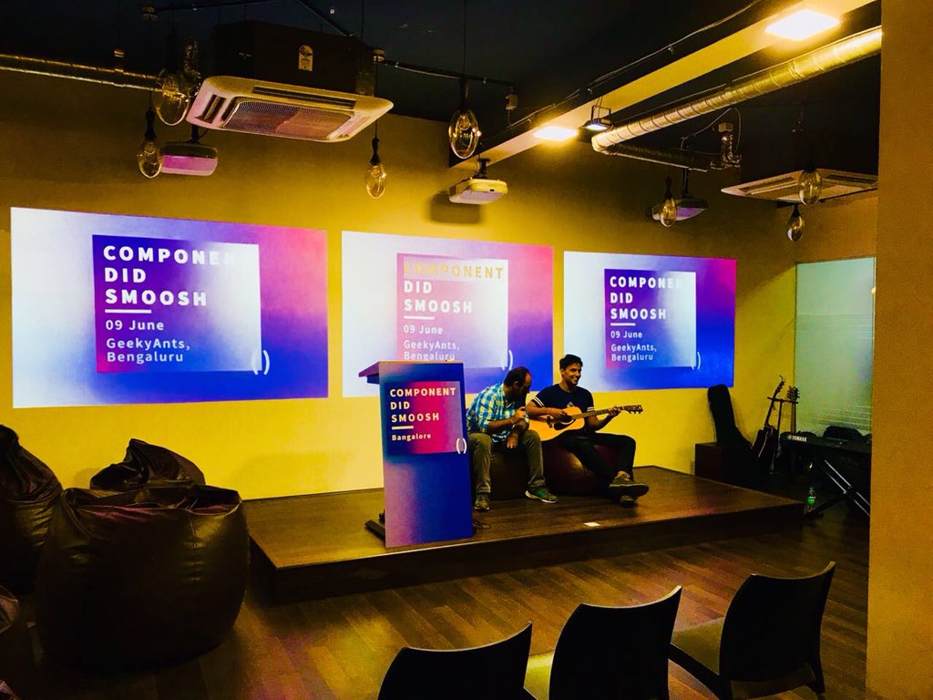 geekyants's tweet image. Thanks to everyone who joined us for #componentDidSmoosh on Saturday. It was awesome! 🙌💯

We hope to do this again sometime soon. 🥳 #didsmooshblr