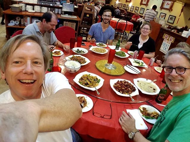 johnbrittpotter's tweet photo. Just finished up a really fun workshop at District Clay in DC. We had dinner at Panda Gourmet with the crew. Did cone 6 and Cone 10 Glaze tests! Super fun place!!#districtclay #johnbrittworkshops #johnbrittworkshop #glazeworkshops #ceramicglazetesting #c… https://t.co/GbCE9M3Xce https://t.co/vT0mHEouhc
