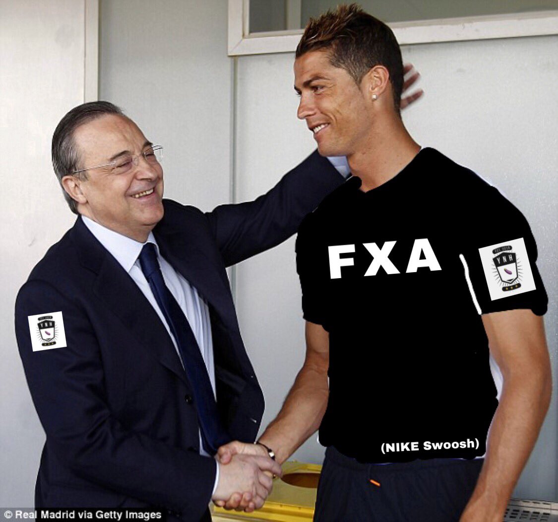 RealYoungNHung's tweet photo. What a lad! @Cristiano has agreed on a 3 game contract with YNH. Hope he brings his A game for this season! https://t.co/fSmaOtdRDi