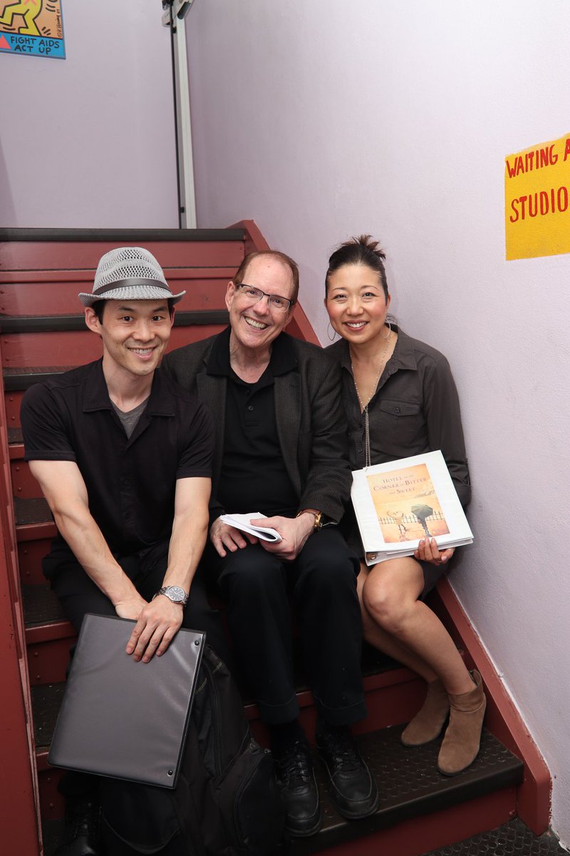 JamieFord's tweet photo. It's magical that the first table reading for the musical adaptation of Hotel on the Corner of Bitter and Sweet is happening on #TonyAwards weekend. https://t.co/i7qfQKSlmY