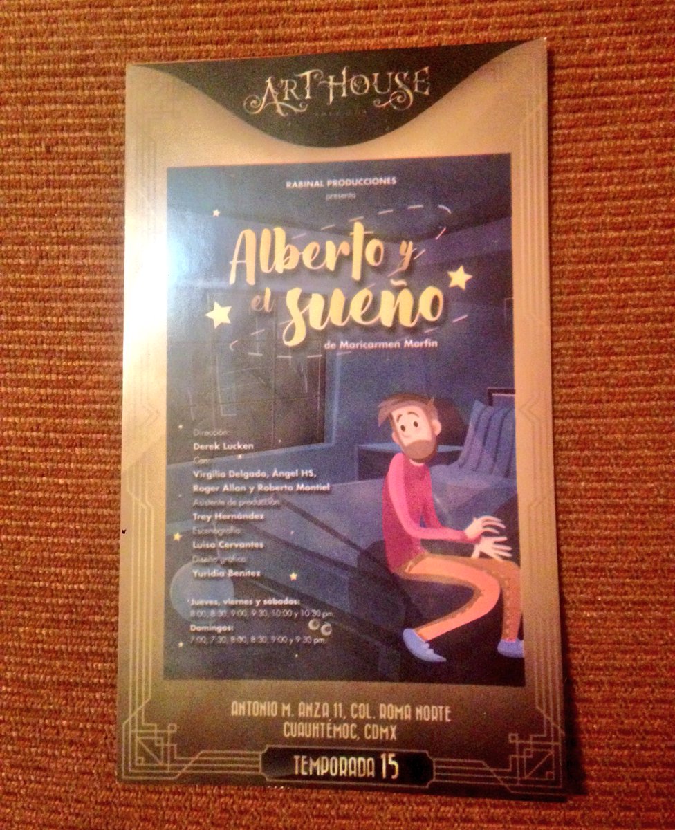 BethConLuz's tweet photo. Excelente dirección de @derek_actor en #Albertoyelsueño excelentes actores @arthousemexico @zairatorresof https://t.co/b16L2ST5uN