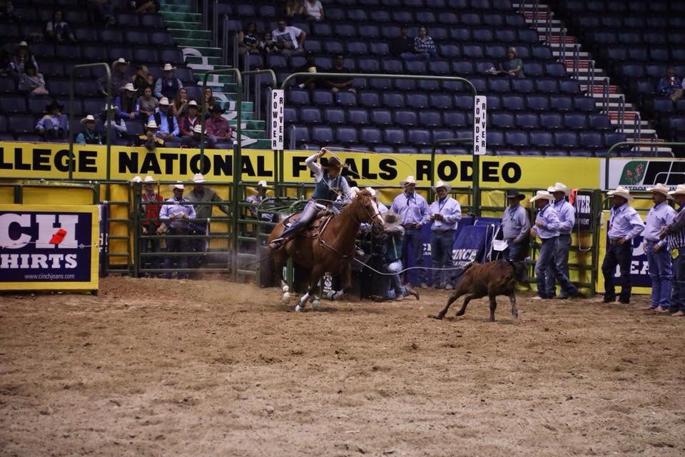 Bulls, Broncs and Breakaway Sunday Matinee! Our girls sure did make an entrance, all three caught their calves to set themselves up very nicely for the average. We are all looking forward to the rest of our team competing starting with slack tomorrow at 7 AM!