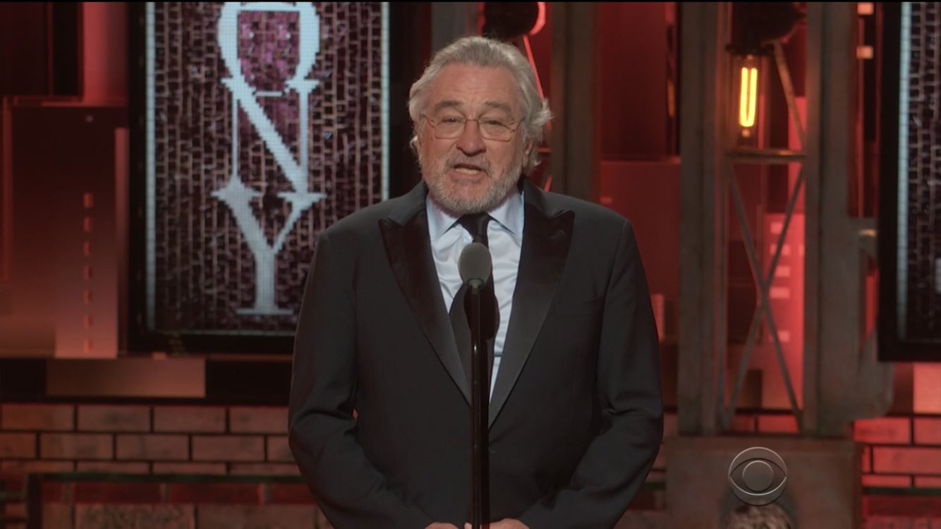 What got Robert De Niro bleeped at the Tony Awards? / Twitter