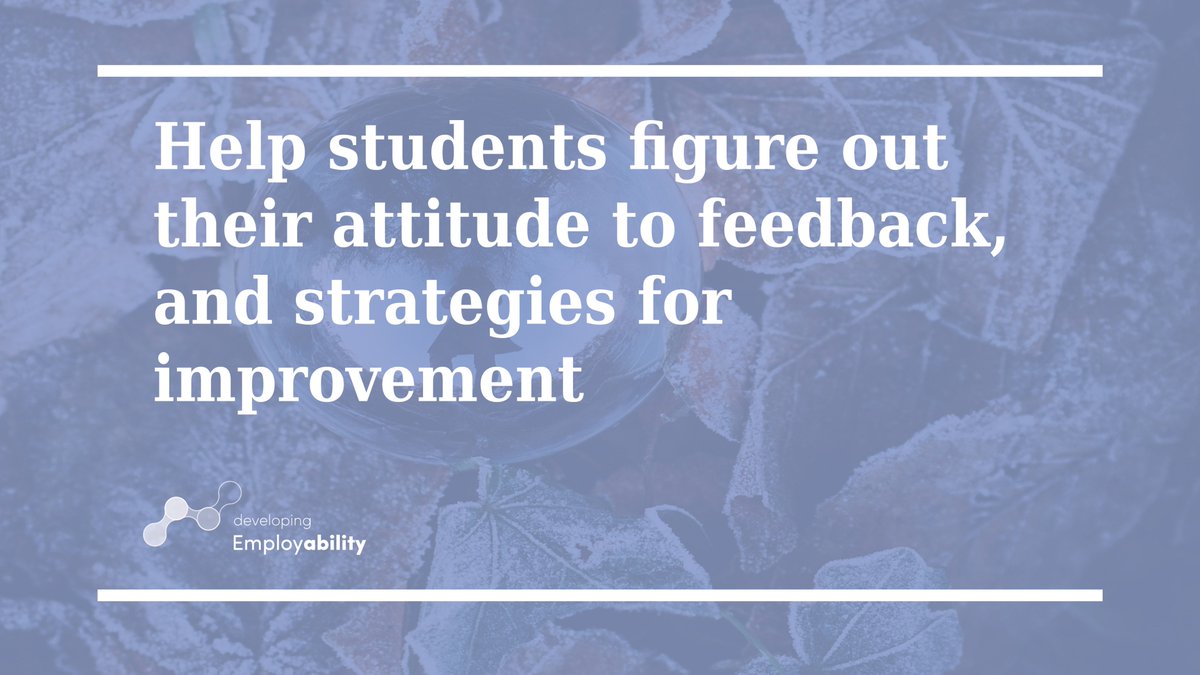 toEmployability's tweet photo. This week's featured #DevelopingEmployABILITY resource is from our #CriticalReflection series. ‘The Feedback Quiz’ will help your students figure out their attitude to feedback. https://t.co/1oooF8AP1t #HigherEducation #ALTFellows https://t.co/J35ocWzsqN