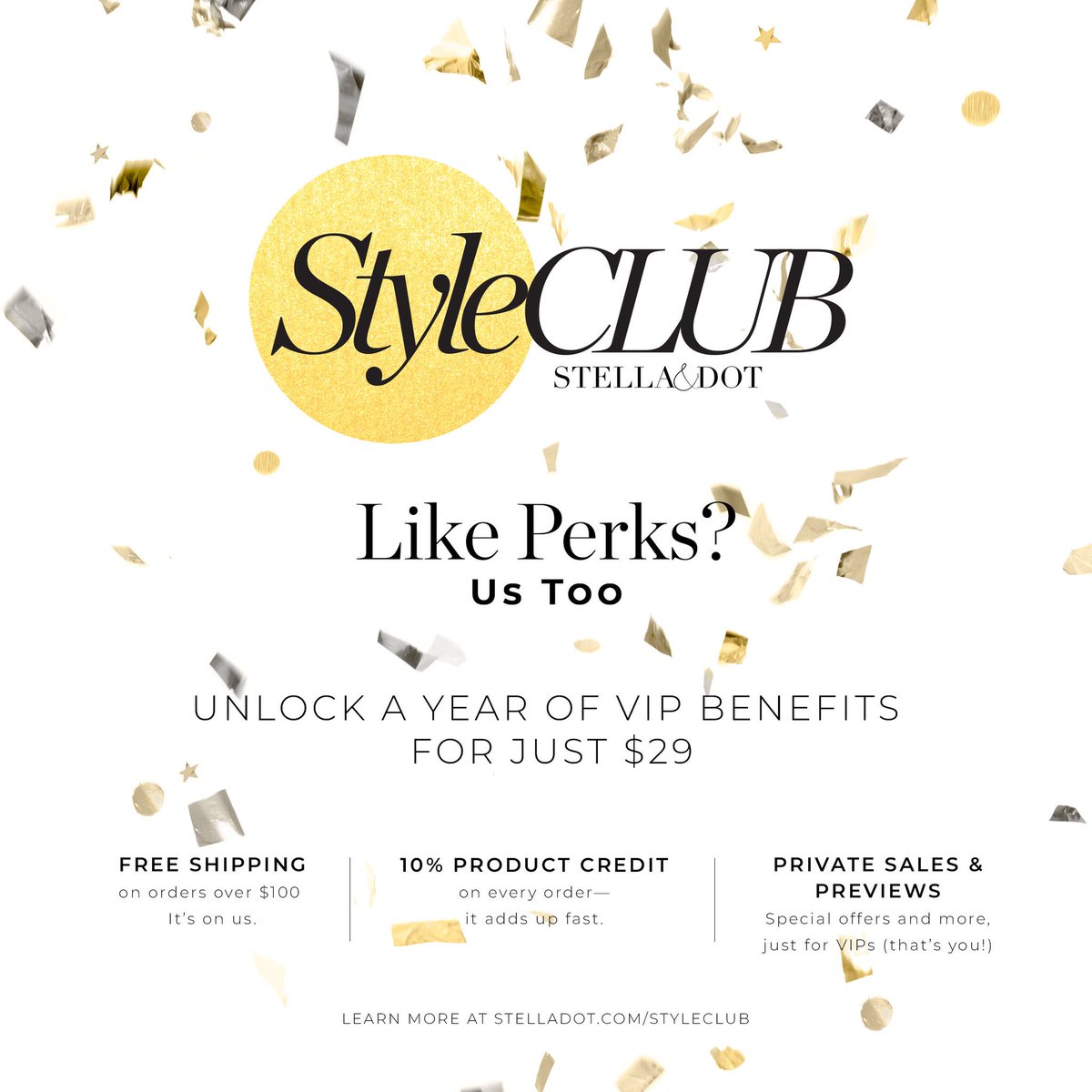 StellaDotbySte1's tweet photo. Are you a frequent #stelladot customer? Do you love a great deal? Join #styleclub today &amp; enjoy VIP benefits for a whole year. The best part is the cost to you is only $29!!
So what are you waiting for? Head on over to https://t.co/mv4VuZs3IZ to sign up! https://t.co/gFSkSkh15W