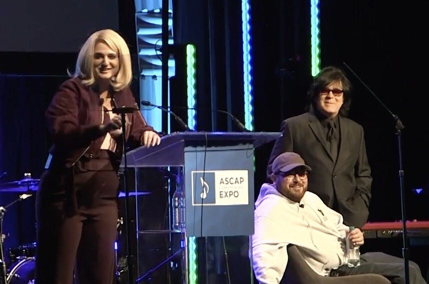 Inspiration on stage with Meghan Trainor and J Kash @ascapexpo <a href="/Meghan_Trainor/">Meghan Trainor</a> <a href="/ASCAP/">ASCAP</a> <a href="/ASCAPFoundation/">The ASCAP Foundation</a> #meghantrainor #jkash #ascapexpo