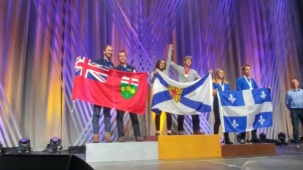 Team Ontario wins silver in Landscape gardening competition at Skills Canada Nationals #Edmonton 
Blaise Mombourqoutte and Thomas Hawley #Algonquincollegeproud
#Landscapeontarioproud
<a href="/OYAP_WRDSB/">WRDSB OYAP</a> <a href="/green_for_life/">Landscape Ontario Horticultural Trades Association</a>