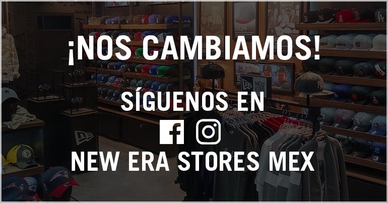 ¡Nos cambiamos! Pero no de ubicación, no nos vamos a ningún lado... a partir de hoy toda la información relacionada a New Era Santa Fe la encontrarás en Facebook (m.facebook.com/New-Era-Stores…) e Instagram en New Era Stores Mex. ¡Síguela ya!

#NewEraMéxico