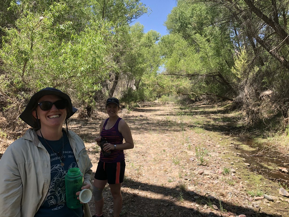 kkmmtt01's tweet photo. Getting some fieldwork in this weekend wasn’t so bad with these two ladies along! Planning some DOC injections #round2 #desertstreams https://t.co/GVZaW7FdP0