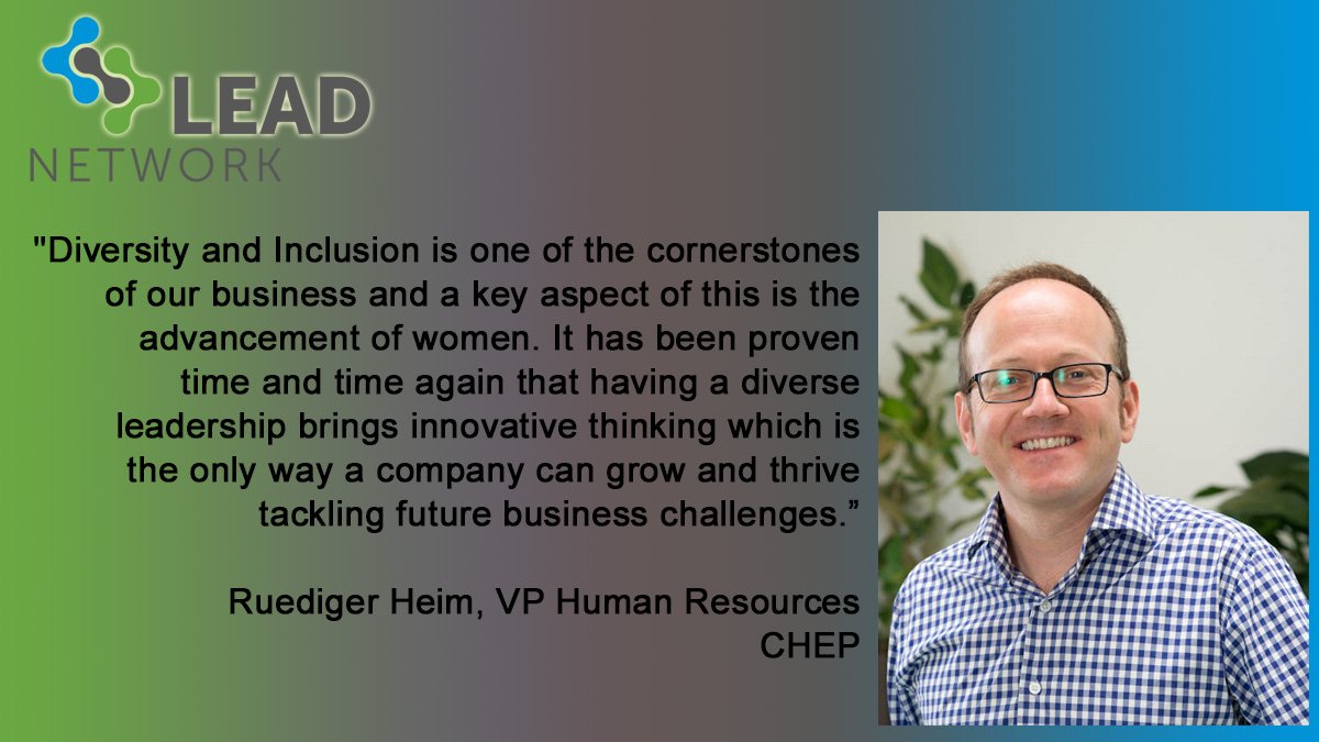 Lead_eu_net's tweet photo. "Diversity and Inclusion is one of the cornerstones of our business and a key aspect of this is the advancement of women. [...]" read more from Ruediger Heim, VP Human Resources EMEA at CHEP https://t.co/EyUzuE5eA4 #doingnottrying #diversity #CHEP partner of  @Lead_eu_net https://t.co/10j2Sm9WjN