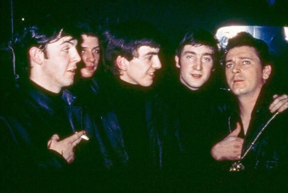 mikolato's tweet photo. With Gene Vincent, Hamburg 1962 #TheBeatles #Hamburg #1960s #GeneVincent @ToursBeatles @LudoJanssens @BeatlesArchive2 @SgtPepper1710 @backbeattheband @HamburgBeat @thebeatles @Johnny_W_L @genevincentfans https://t.co/3f4h4dFQgU