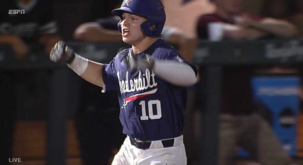 SECNetwork's tweet photo. ETHAN PAUL ... ARE YOU SERIOUS!!!!!

2-RUN HOMER!!! 

@VandyBaseball TIES IT UP IN THE BOTTOM OF THE 9TH!!!! https://t.co/aYa4sLQsFH