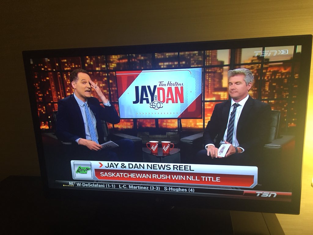 SaskRushLAX's tweet photo. Thanks fellas! @JayAndDan https://t.co/RT9MvlliWt