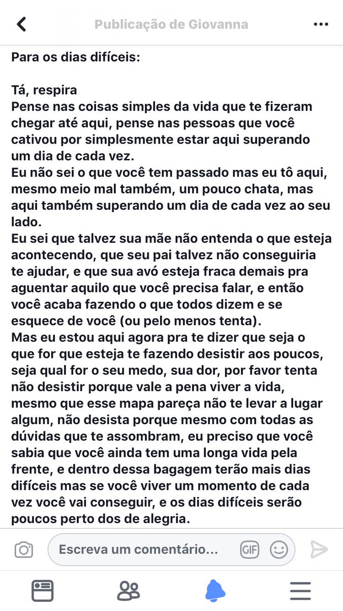 Tayna_ta_'s tweet photo. PARA DIAS DIFÍCEIS: https://t.co/CVHGOG80ZN