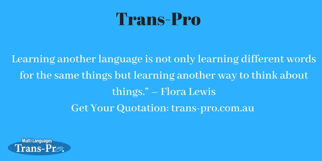 transProau's tweet photo. Learning another #language is not only learning #different words for the same things but learning another way to think about things.” – #Flora Lewis
Get your quotation: https://t.co/2ryBW29vfR
#translation #translator #translation_service #BigFreeze4 https://t.co/hgB0FFP9Wr