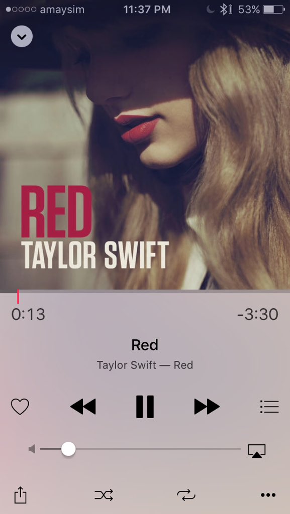 Day 1: Red by Taylor Swift