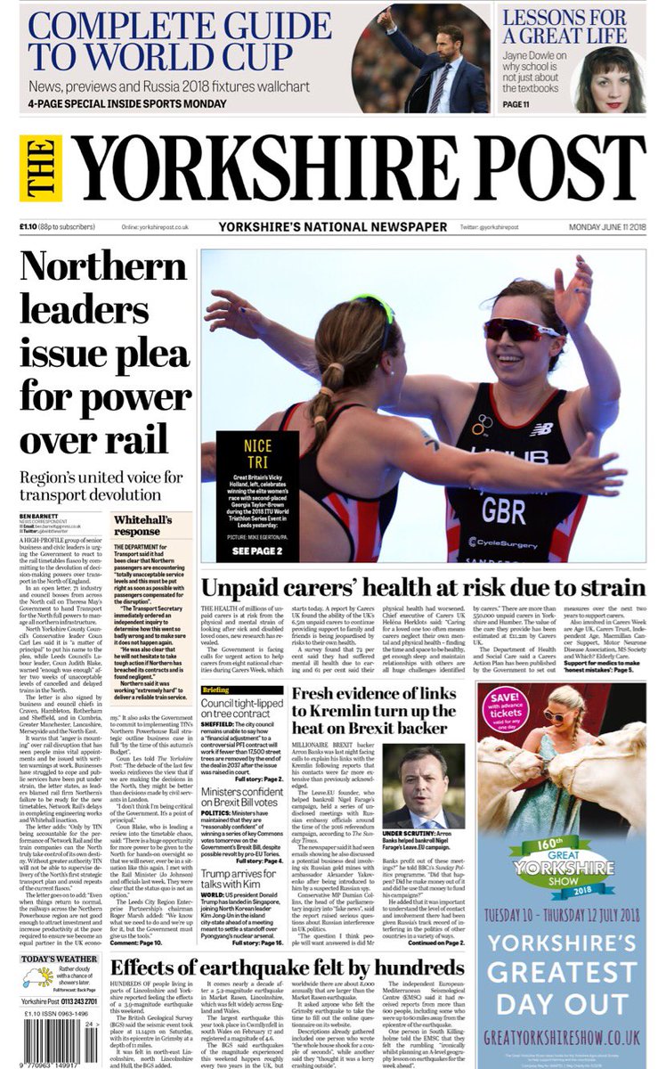 JayMitchinson's tweet image. Northern leaders issue plea for power. This now cannot be ignored, as it was at last week’s #PMQs  @Transport4North @10DowningStreet @theresa_may #OneNorth