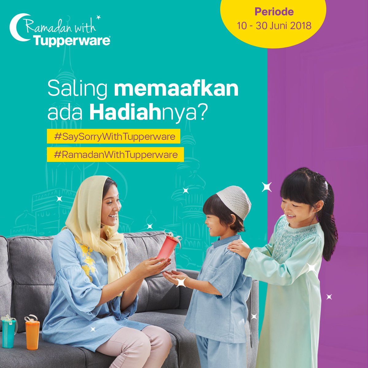 tupperwareID's tweet photo. Kembali fitrah dengan bermaafan yang seru melalui #SaySorryWithTupperware dari #RamadanWithTupperware untuk dapatkan hadiahnya bagi kamu dan penerima maafmu. Yay! Info lengkap baca dulu di sini https://t.co/nmHkwsQm2g
Liat kartu yang bisa di share di https://t.co/WlTTaVuOLg https://t.co/lZahkKqCuN