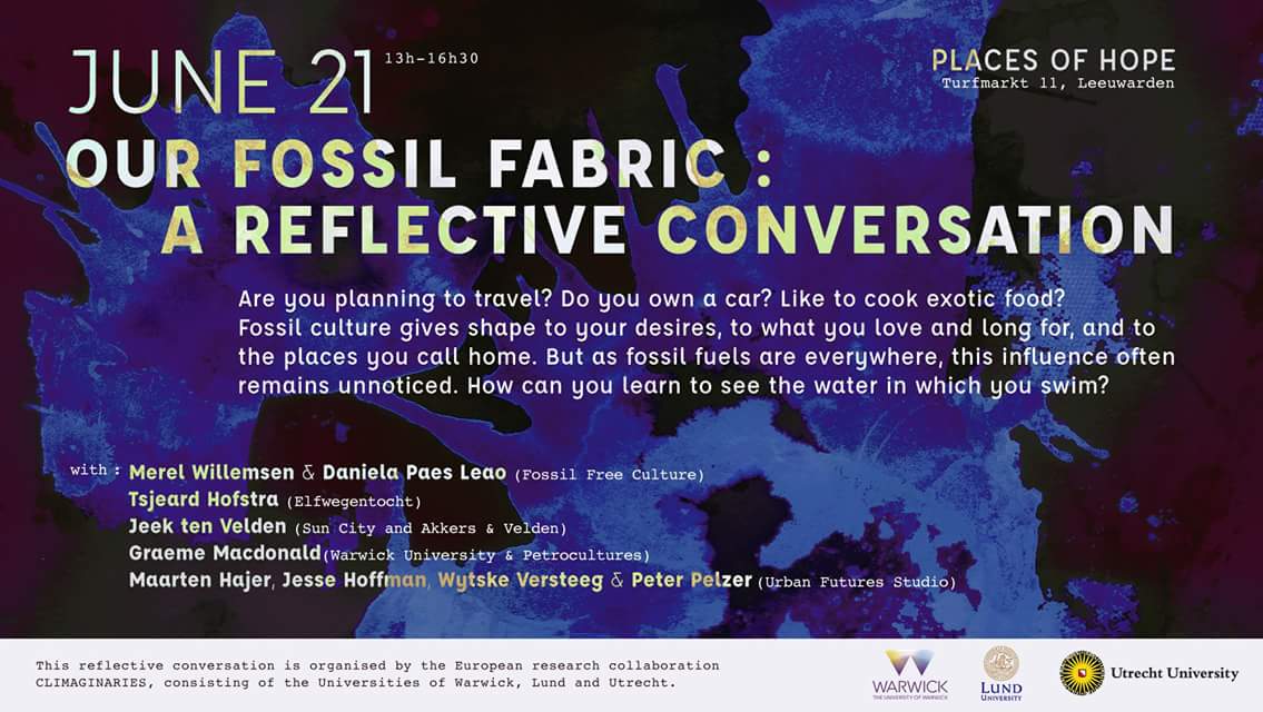 June 21 Our Fossil Fabric: A reflective Conversation. <a href="/PlacesHope/">Places Of Hope</a> Be there!  #Zinindetoekomst 
facebook.com/events/2246941…