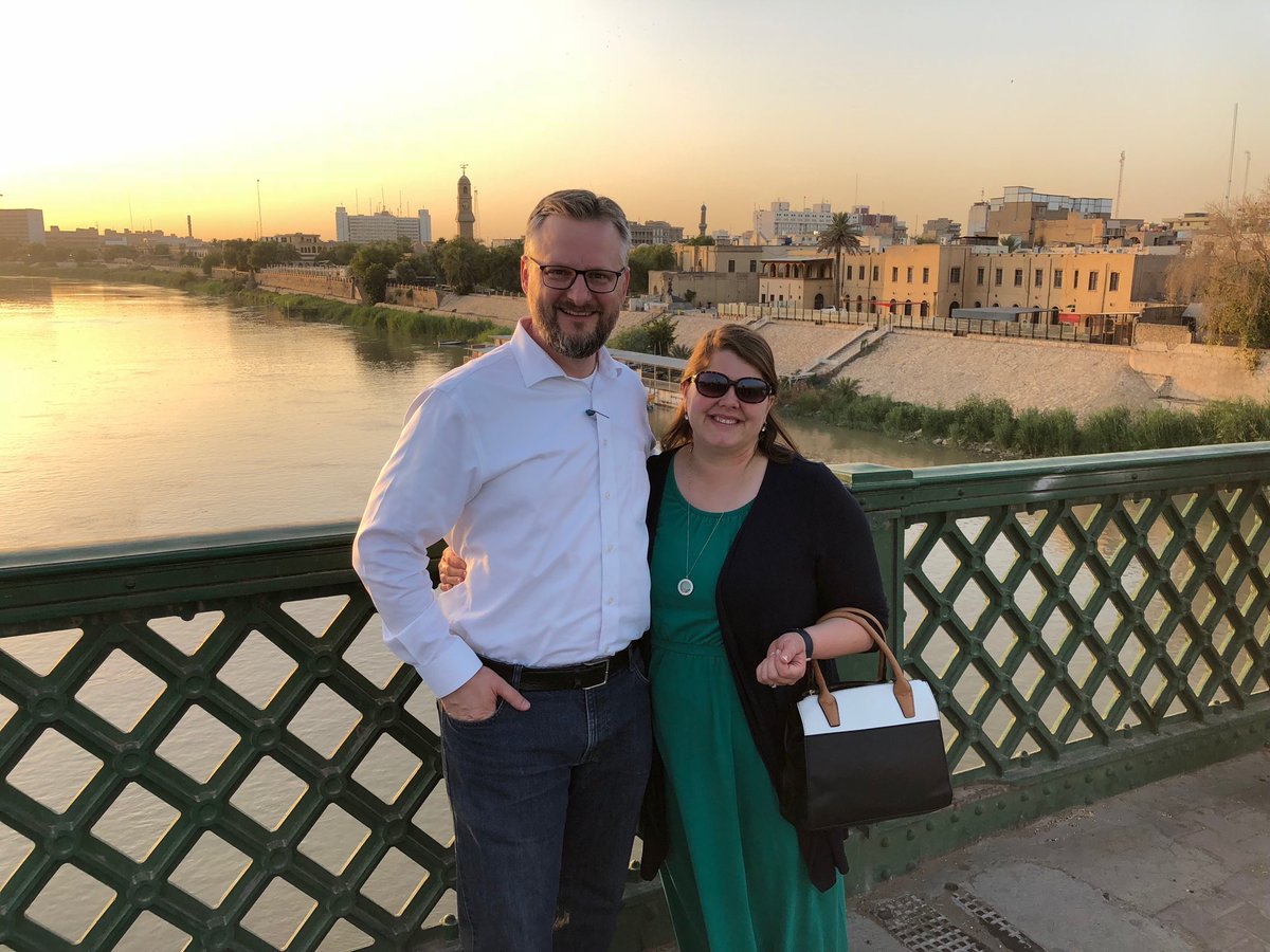 On a bridge over the Tigres River, Baghdad. What a wonderful place!
