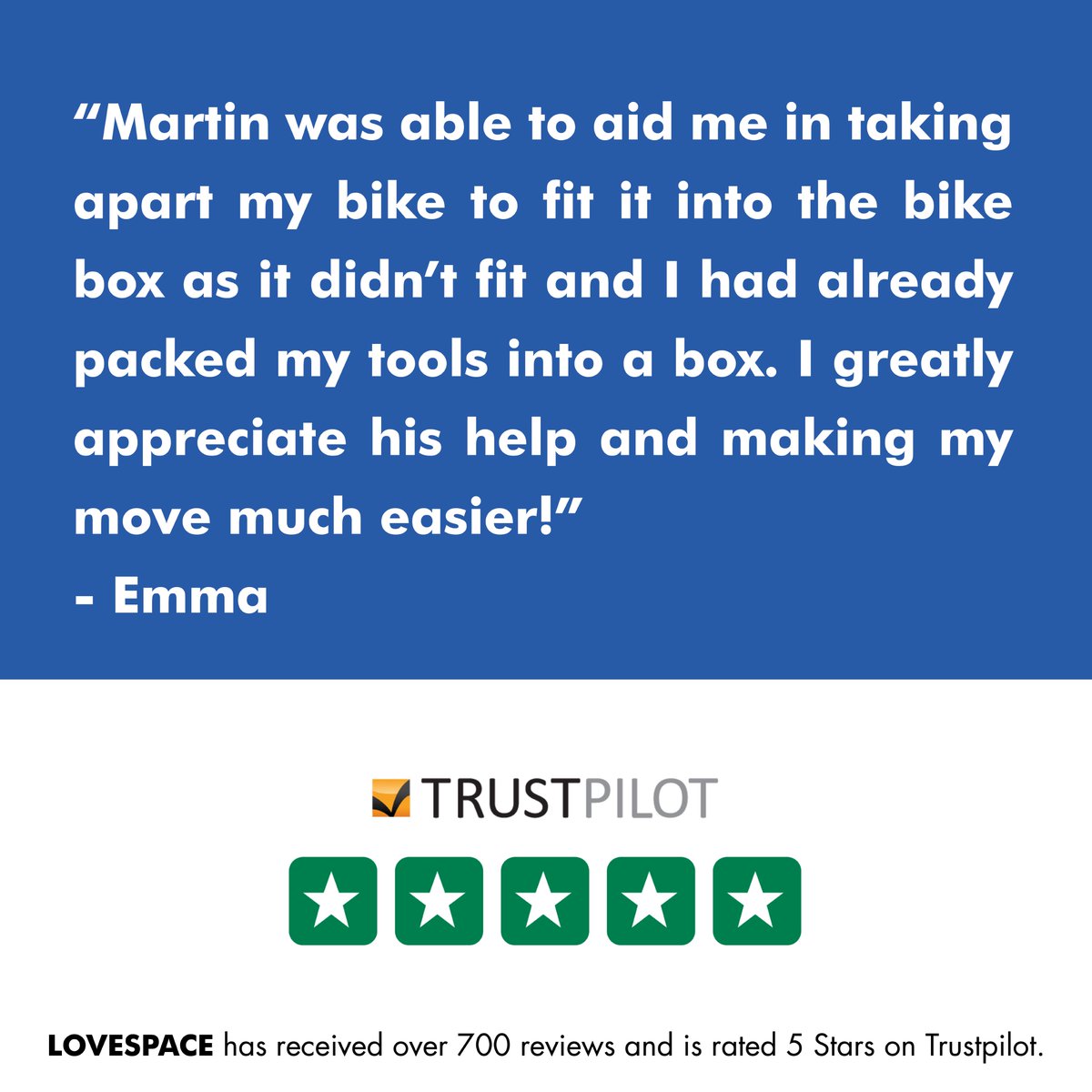 LOVESPACEUK's tweet photo. Yes that's right - you can store your bike with us too! And we even have a special bike box to protect your bike! 🚲🚲 #BoxObsessed https://t.co/DxEuyViIqq
