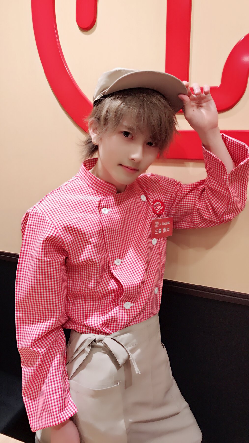 ドムドムバーガー　昔の制服　昭和　ワンピース ドムドムバーガー 昔の制服 昭和 ワンピース 1304-2090-