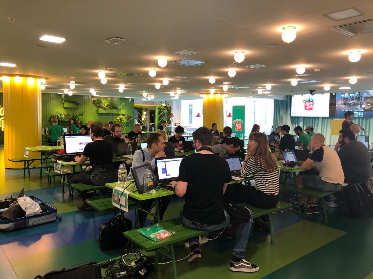King_Games's tweet photo. Thank you to the 32 teams of super-talented individuals who took part in the King GameJam in Barcelona, London &amp; Stockholm over the weekend, and to King's Stephen Jarrett who emceed. We’ll be announcing the winners at the awards ceremony on the 19 June! #KingGameJam #LifeatKing https://t.co/0BZxcJhJsX