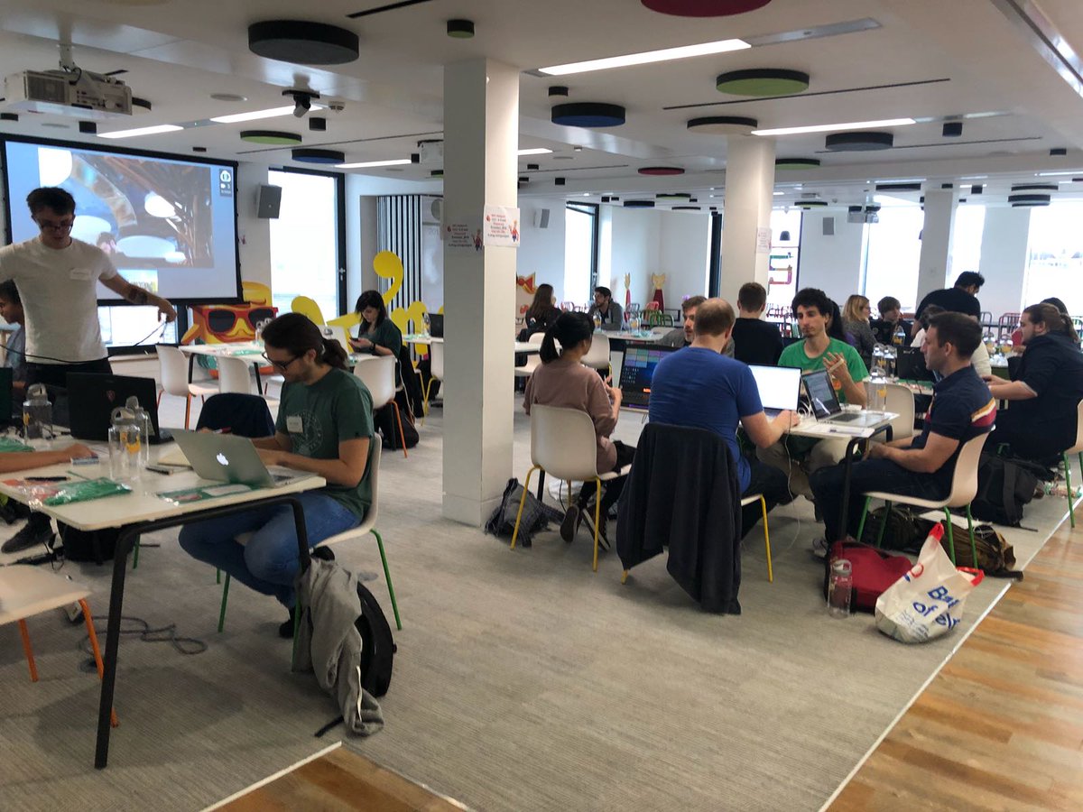 King_Games's tweet photo. Thank you to the 32 teams of super-talented individuals who took part in the King GameJam in Barcelona, London &amp; Stockholm over the weekend, and to King's Stephen Jarrett who emceed. We’ll be announcing the winners at the awards ceremony on the 19 June! #KingGameJam #LifeatKing https://t.co/0BZxcJhJsX