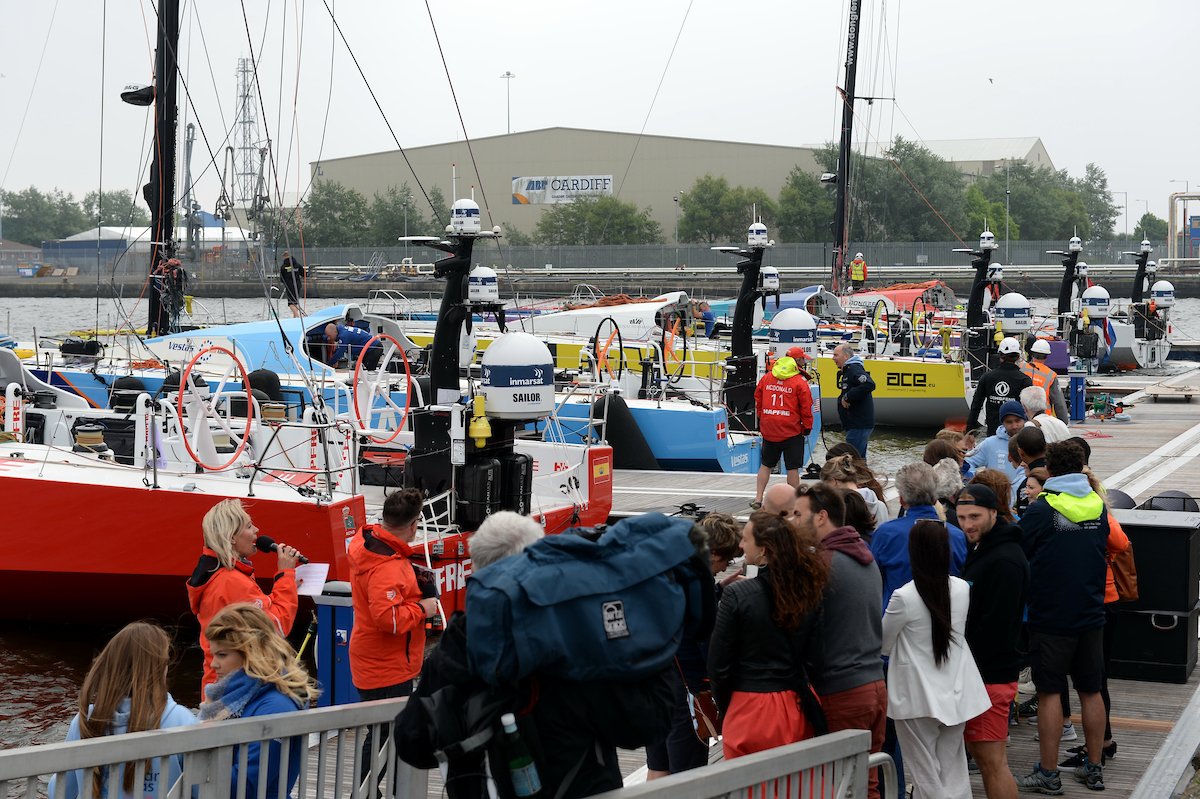 VisitWalesBiz's tweet photo. Well done to all involved in the #CardiffStopover @volvooceanrace. Amazing event attracting so many to #CardiffBay. And now get ready for 3 days of more aquatic action on August Bank Holiday - Extreme Sailing Series blasts back into Cardiff Bay https://t.co/sI3y6mDCfH https://t.co/XMh9GAfduZ