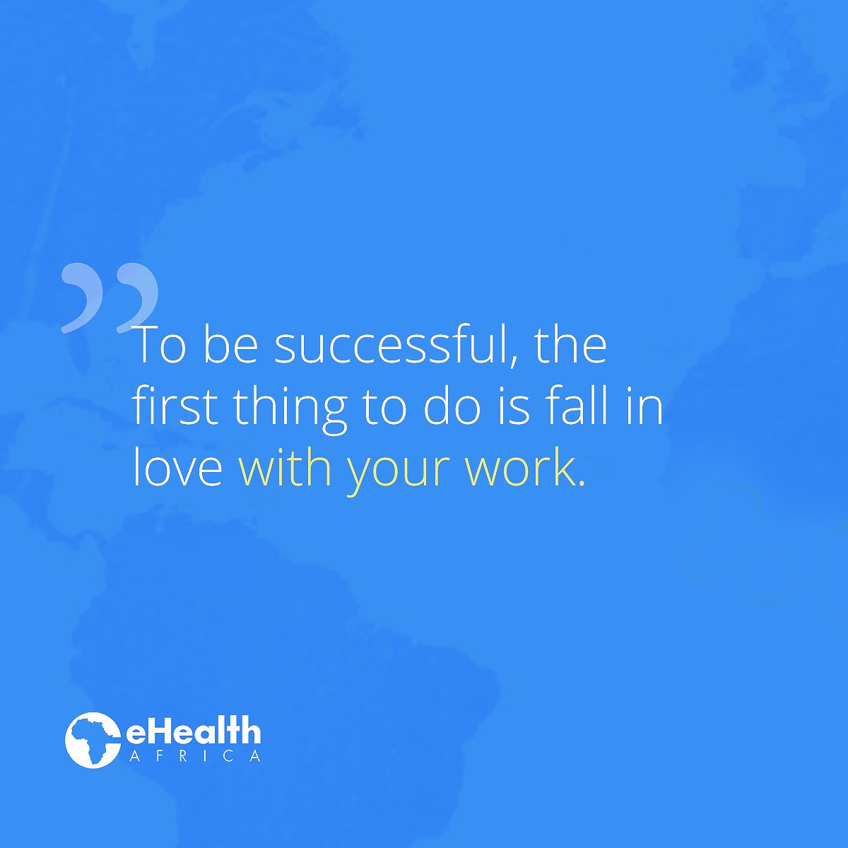 To be successful, the first thing to do is fall in love with your work.  At eHA, we love what we do. Click to read our impact report - ow.ly/pcvg30kranx

#WeAreeHA #MondayMotivation #Monday #eHA
