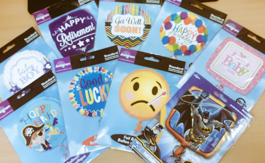 RDUH_Facilities's tweet photo. Starting later this week, our Gift Shop in Fine Fillings, CWH will be stocking helium balloons for every occasion... https://t.co/Iq9BqyBfLM