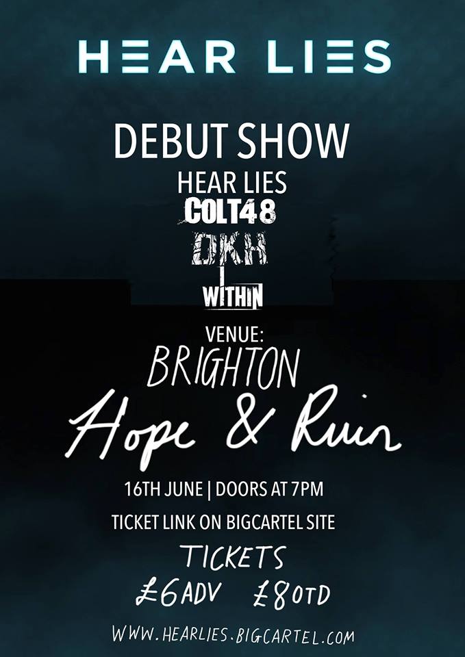 thehopeandruin's tweet photo. Saturday @HearLies
+ Support from @Colt48rock #DKH #IWithin
ยฃ6 adv https://t.co/iqkgpVV1cG
https://t.co/3O093eJb3r https://t.co/gGOF3MqVnm