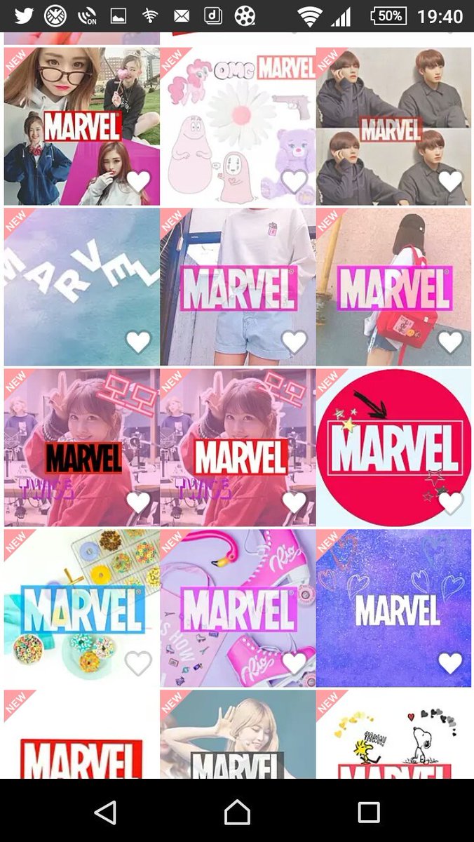 Marvel大好きメガネくん Twitterissa プリ画像ってアプリ何年ぶりかにインストールして Marvel って検索した結果 ほとんどロゴ Marvel関係ない背景 Marvelキャラの画像が少ない でもmarvelがオシャレとして広がっていくのはいいけどなんか複雑 白目