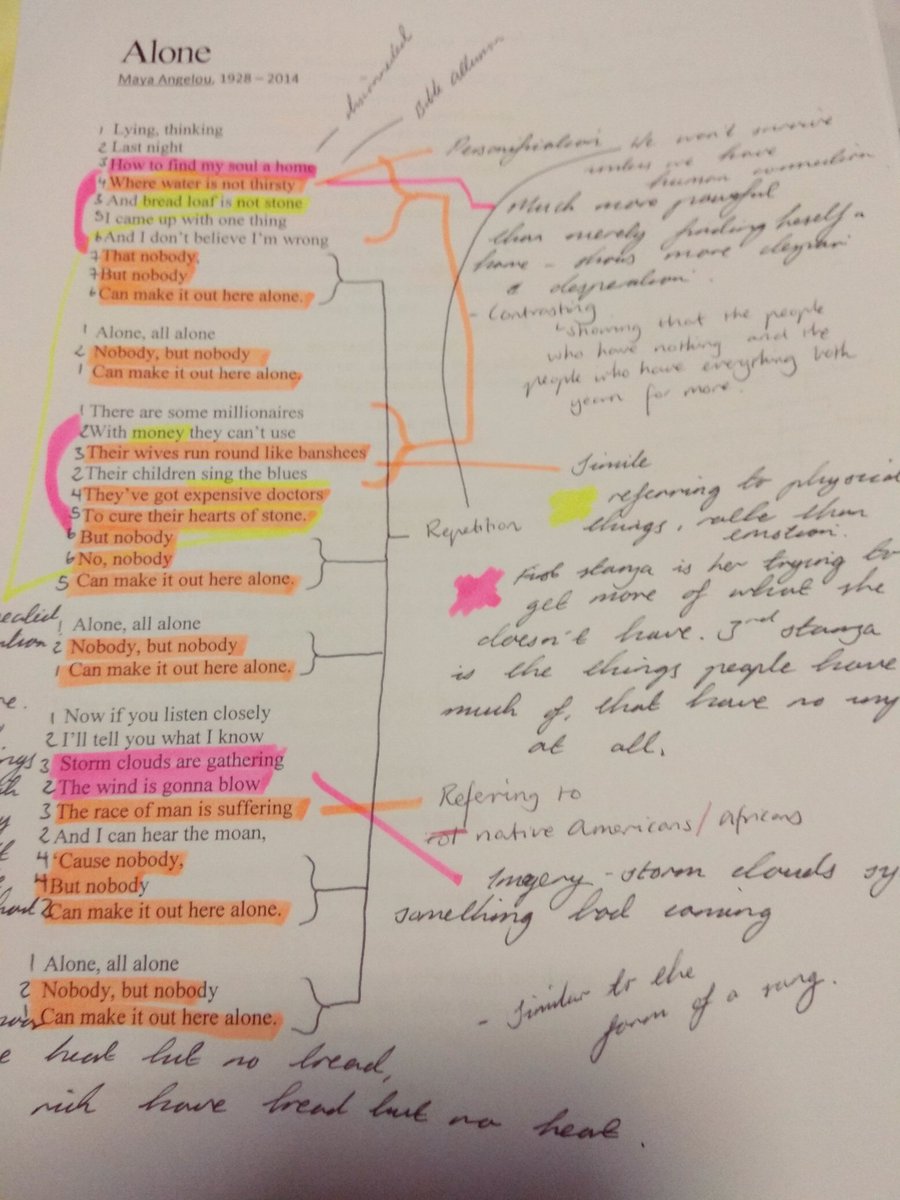 Wow! Excellent example of tracking interpretation of poetry through annotations #literature